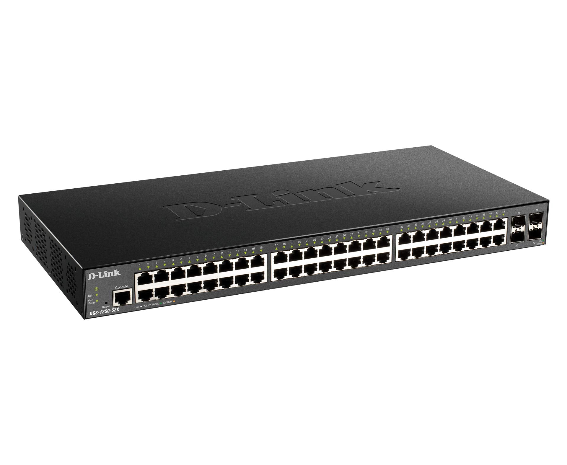 D Link Nt Dgs 1250 52X 6Kv 52 Port Gigabit Switch Including 4 10G Sfp+ Ports